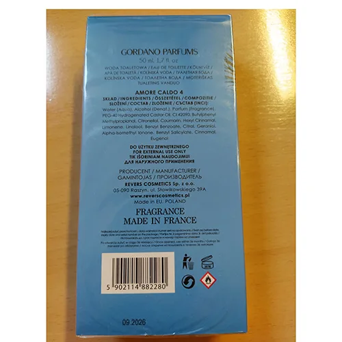 Eau de toilette
