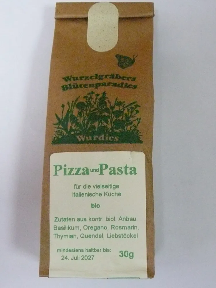 Quendel gerebelt und gemahlen Bio Pizza und Pasta Gutes Bauchgefühl Aufatmen Hl. Hildegard Universalgewürz