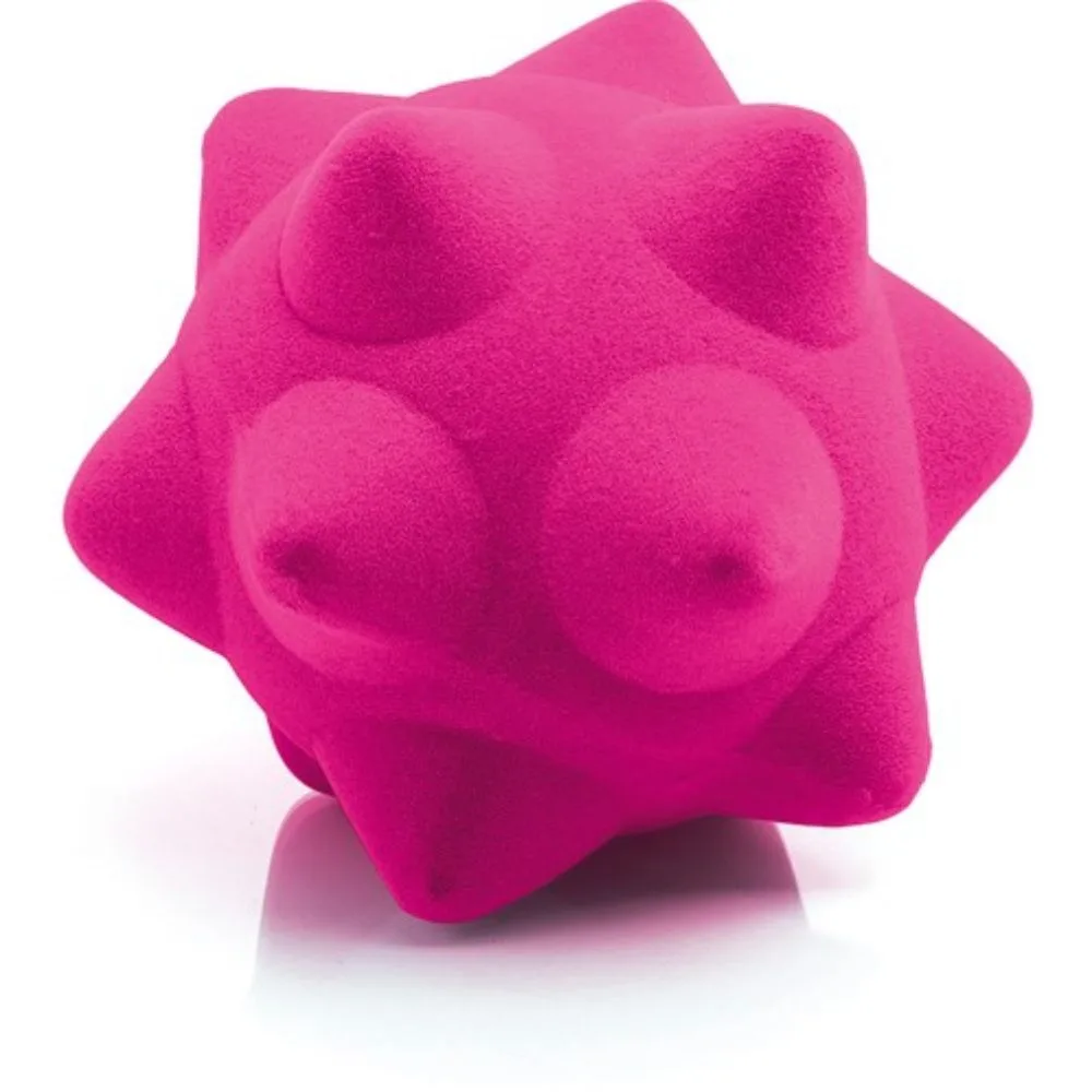 Rubbabu - balle sensorielle rose - ø10cm (polybag)