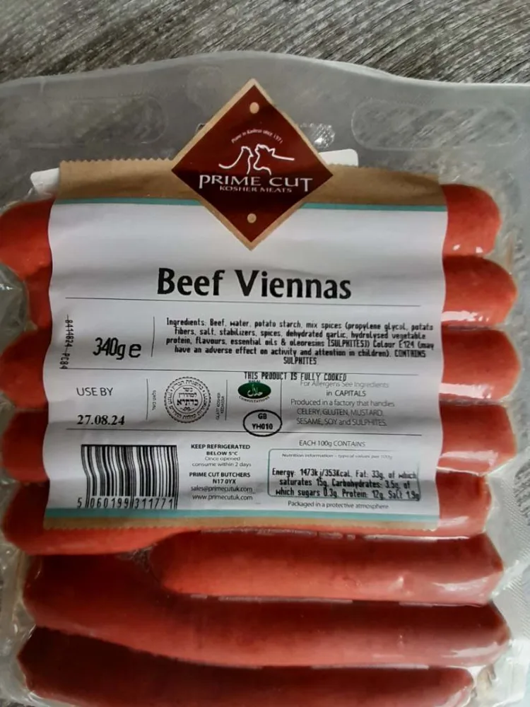 Saucisses de boeuf vienna