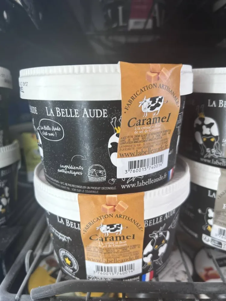Cremes glacees belle aude plusieurs references
