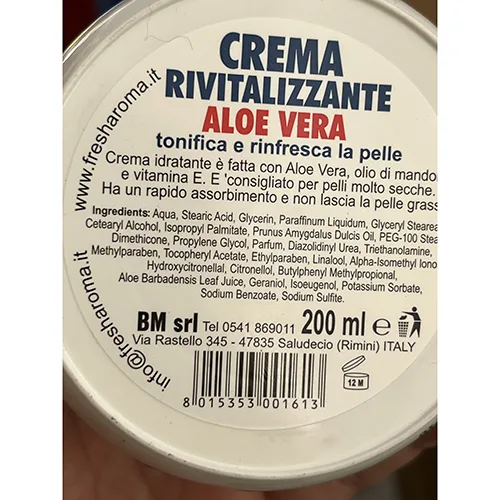 Moisturising cream