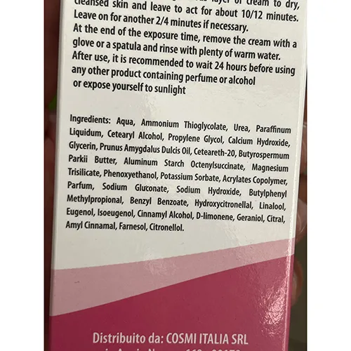 Depilatory cream