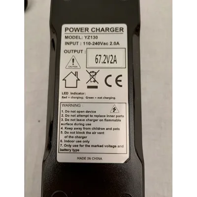 Charger for electric scooter
