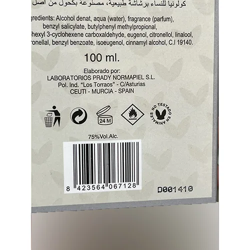 Eau de toilette