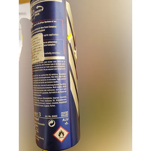 Deodorant spray