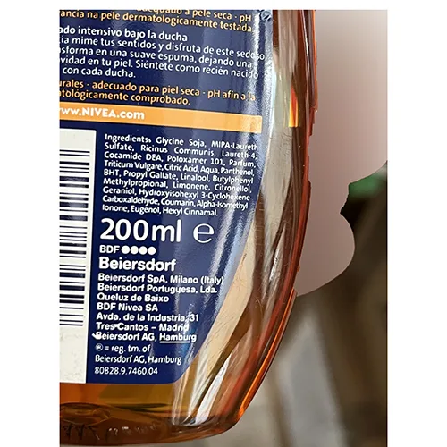 Shower oil