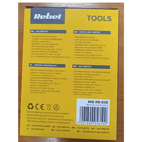 Digital multimeter