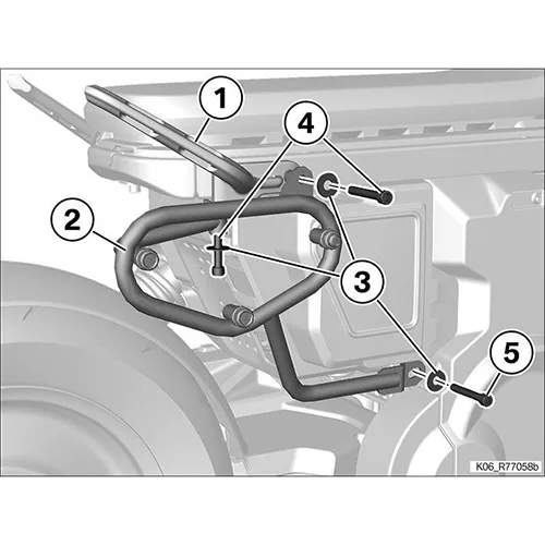 Motorcycle side-case carrier