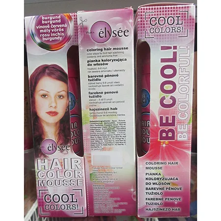 Hair colouring mousse