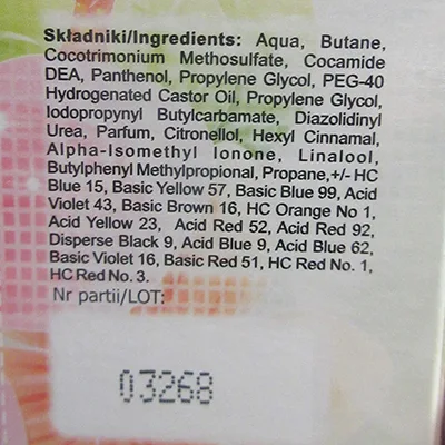 Hair colouring mousse