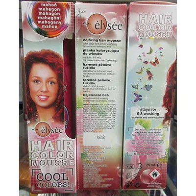 Hair colouring mousse