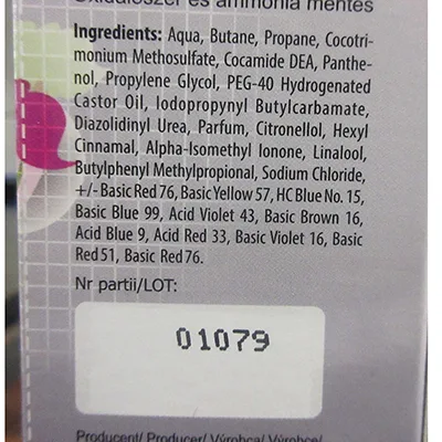 Hair colouring mousse
