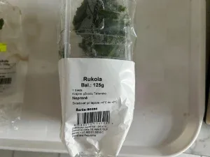 Nevyhovujúci výrobok Rukola 215g