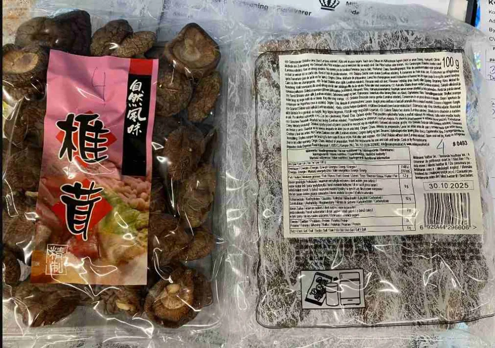 Shitake seche sans queue / champignons