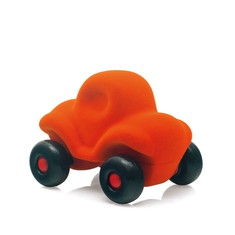 Rubbabu : mascot car turquoise/bus educatif a formes turquoise -rose/voiture orange/ voiture rubbabu rose/mascot car rose
