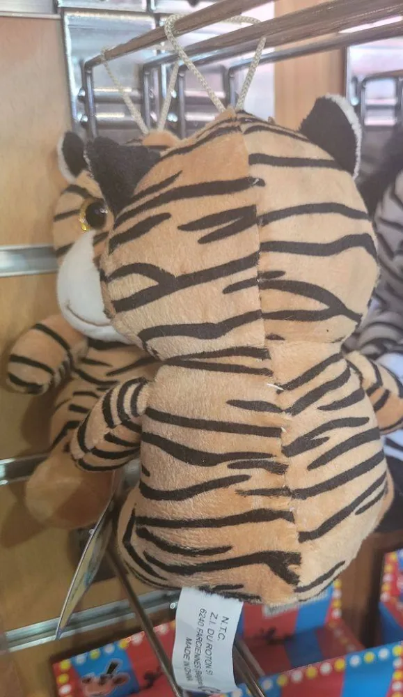 Peluche tigre brun