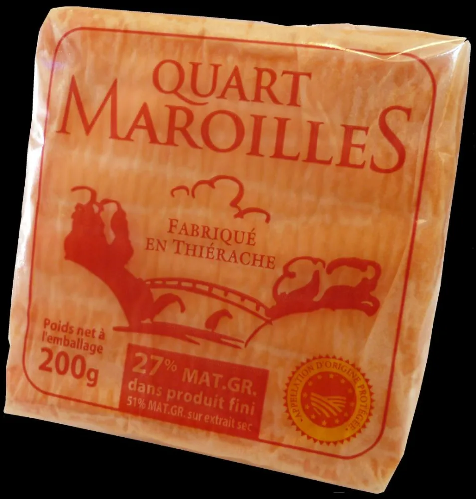 Quart maroilles sous papier