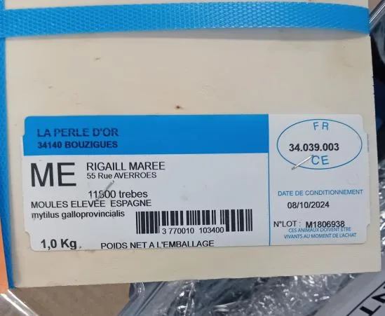 Moules d'espagne