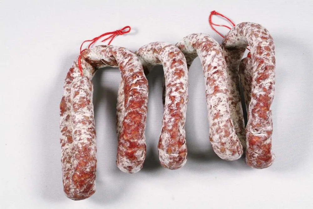 Saucisse pur porc à la perche - saucisse pur porc 240g le pelou