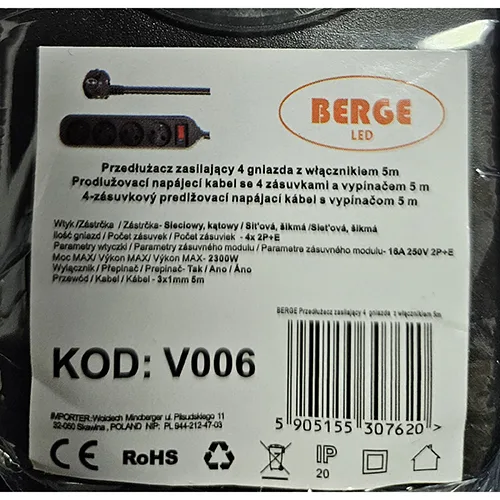 Extension lead