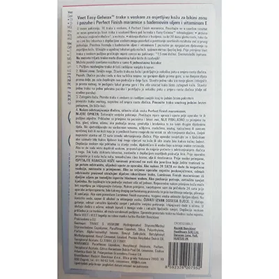 Depilatory wax strips