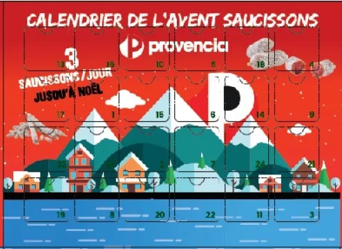 Calendrier de l avent saucisson