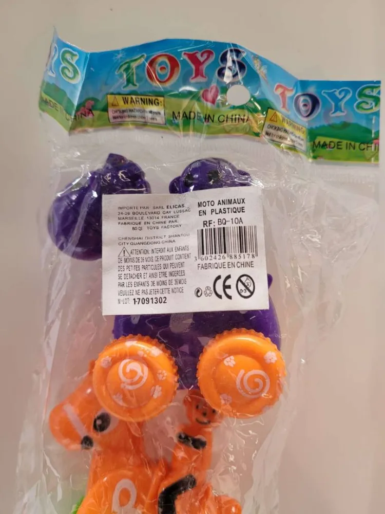 Jouet motos animaux