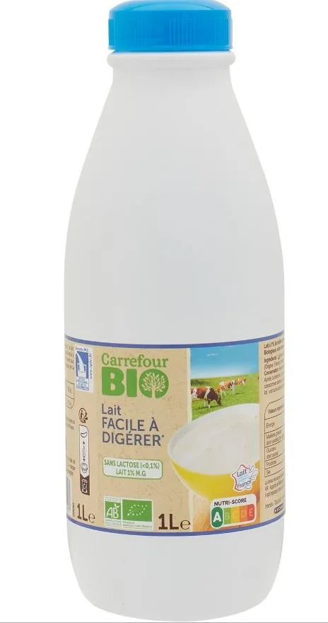Lait facile à digérer* bio