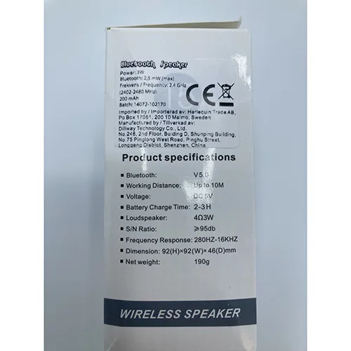 Bluetooth speaker