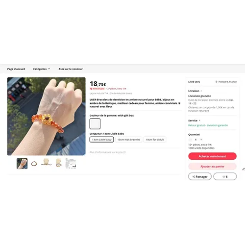 Teething bracelet