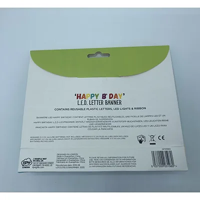 LED birthday banner