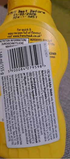 FRENCH'S CLASSIC YELLOW MUSTARD