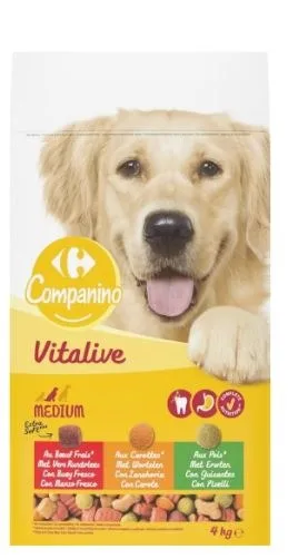 Gamme croquettes chiens companino vitalive