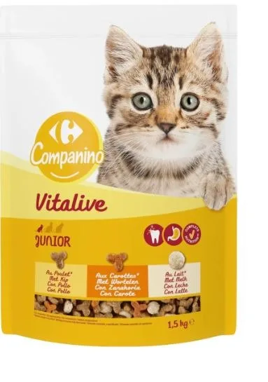 Gamme croquettes chats companino vitalive