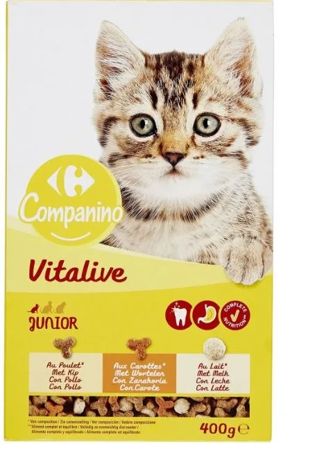 Gamme croquettes chats companino vitalive