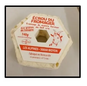 Fromage fermier de chèvre au lait cru