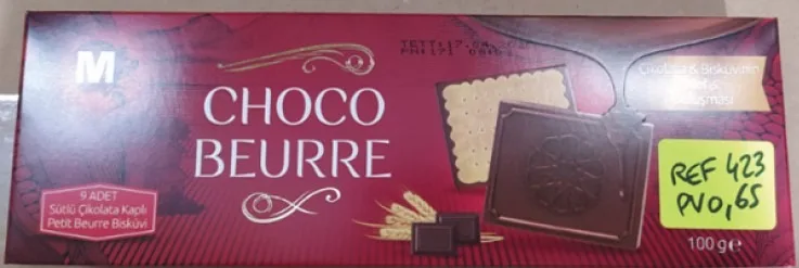 Biscuits tablette chocolat - choco beurre