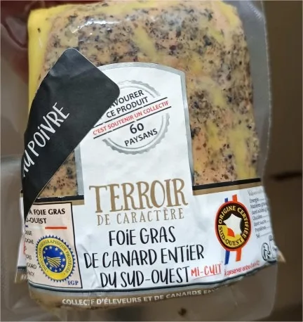 Foie gras entier de canard 250g