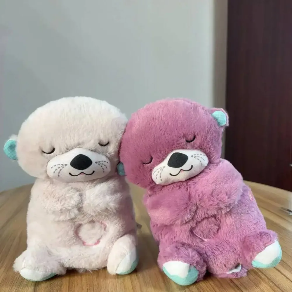 Peluche loutre qui respire - 30cm