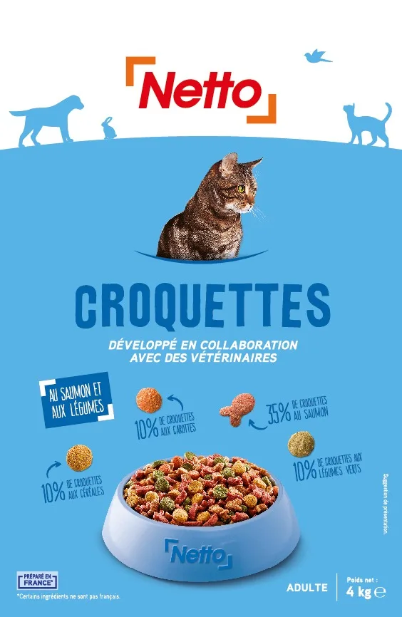 Croquettes pour chat saumon et legumes