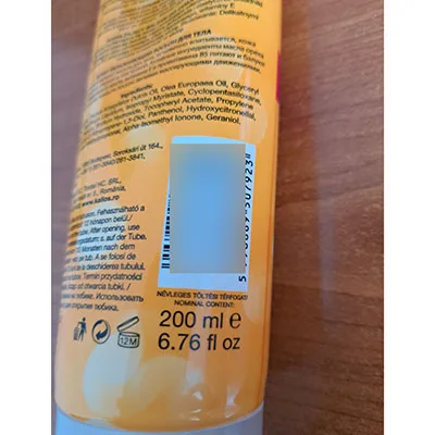 Body lotion