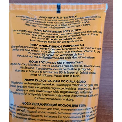 Body lotion