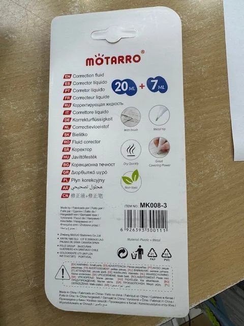 Lot de 2 correcteurs liquide
