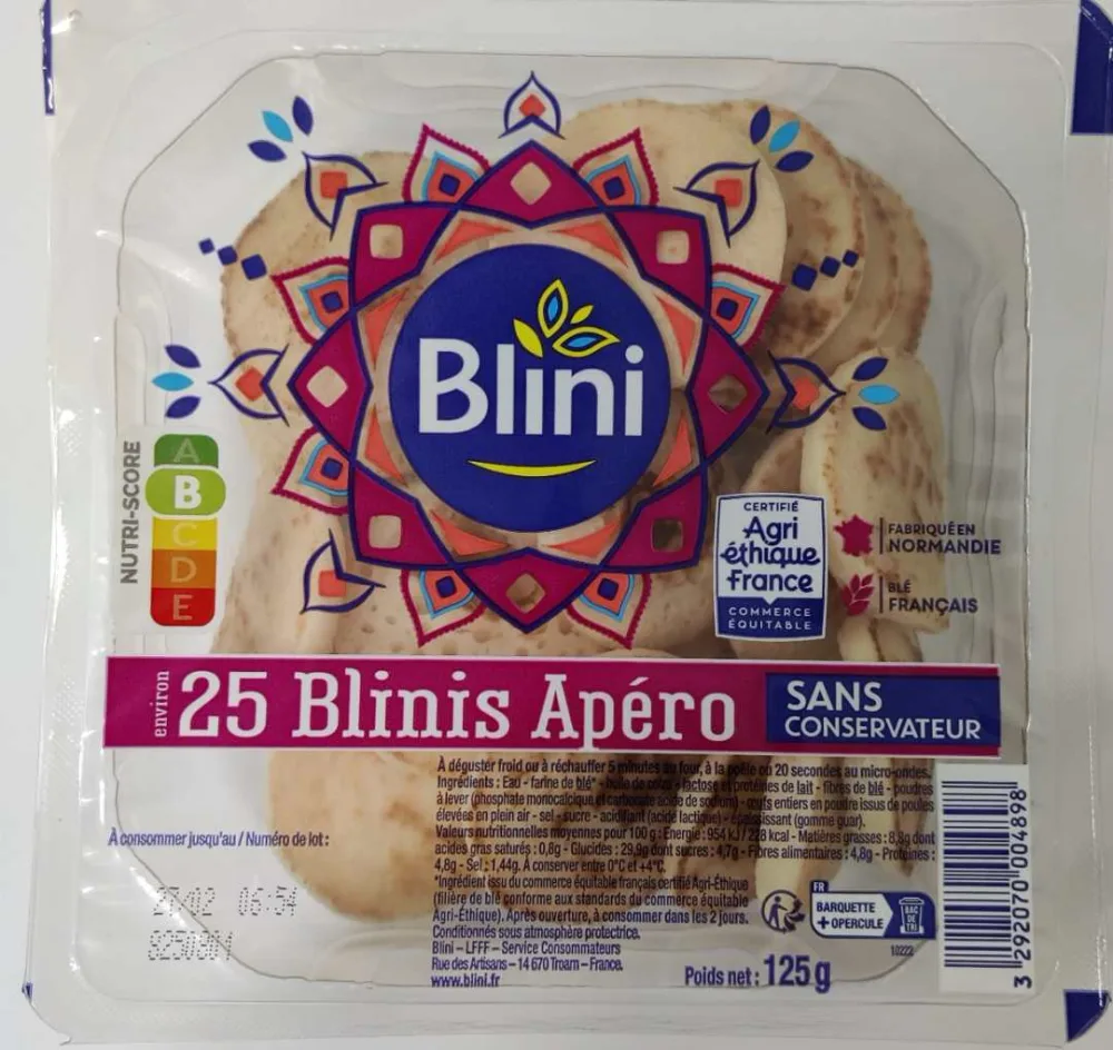 25 blinis apéro