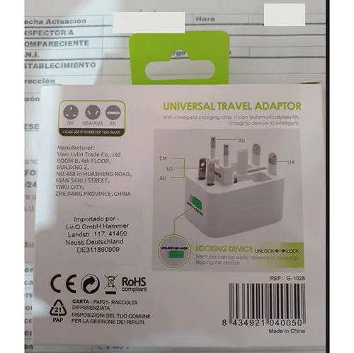 Travel adaptor