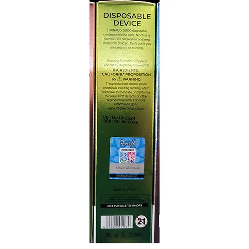 Disposable electronic cigarette