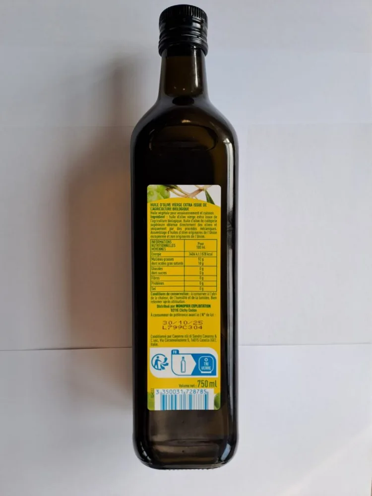 Huile olive vierge extra 75cl