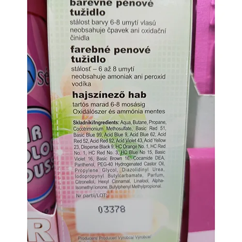 Hair colouring mousse