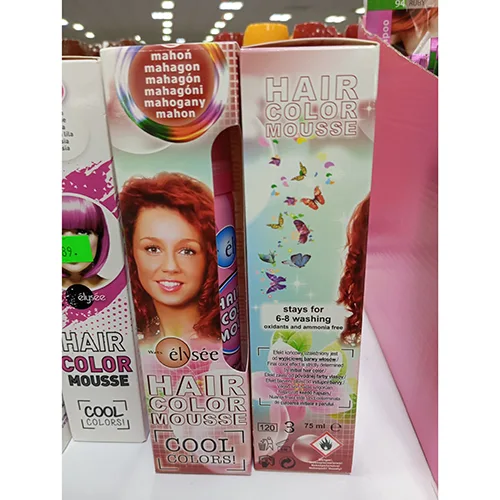 Hair colouring mousse